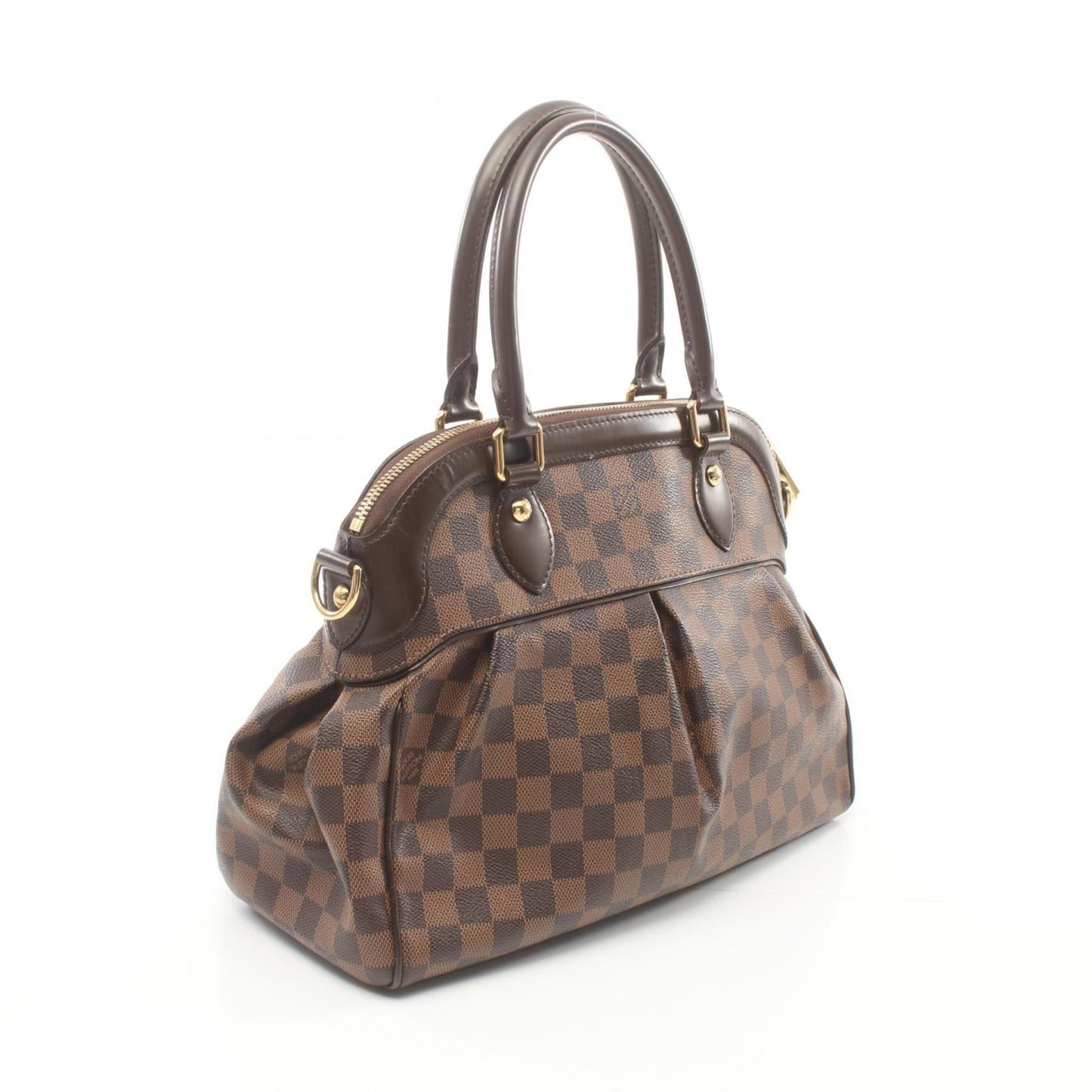 Louis Vuitton  Coated Canvas Damier Canvas Leather Handbag
