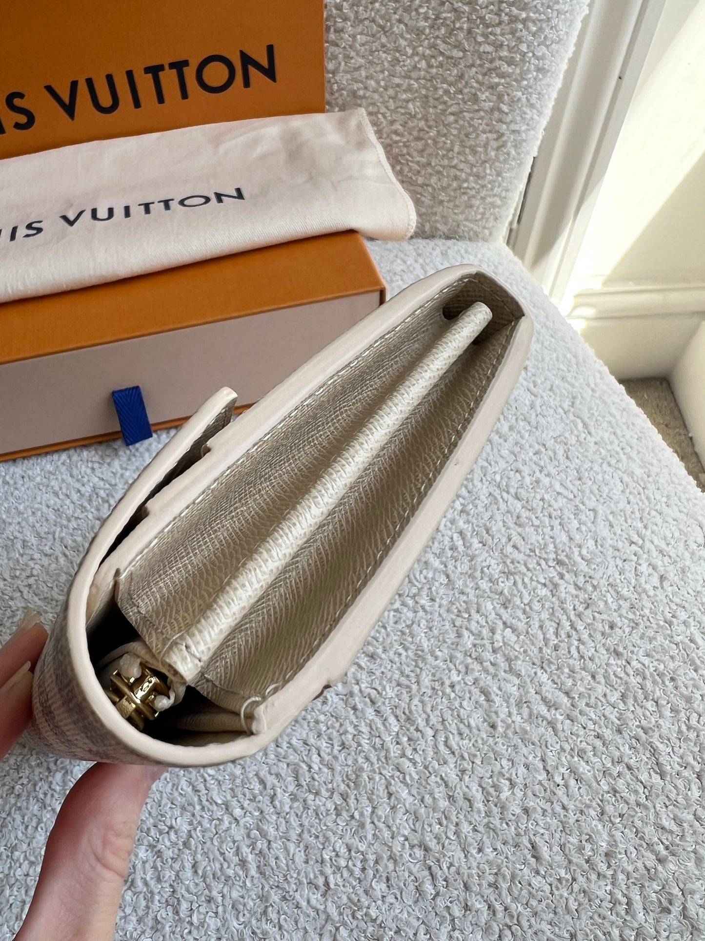 Louis Vuitton Sarah Wallet in Damier Azur (RRP £505)