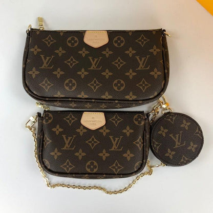 Makersluxe - Monogram Multi Pochette Crossbody Bag