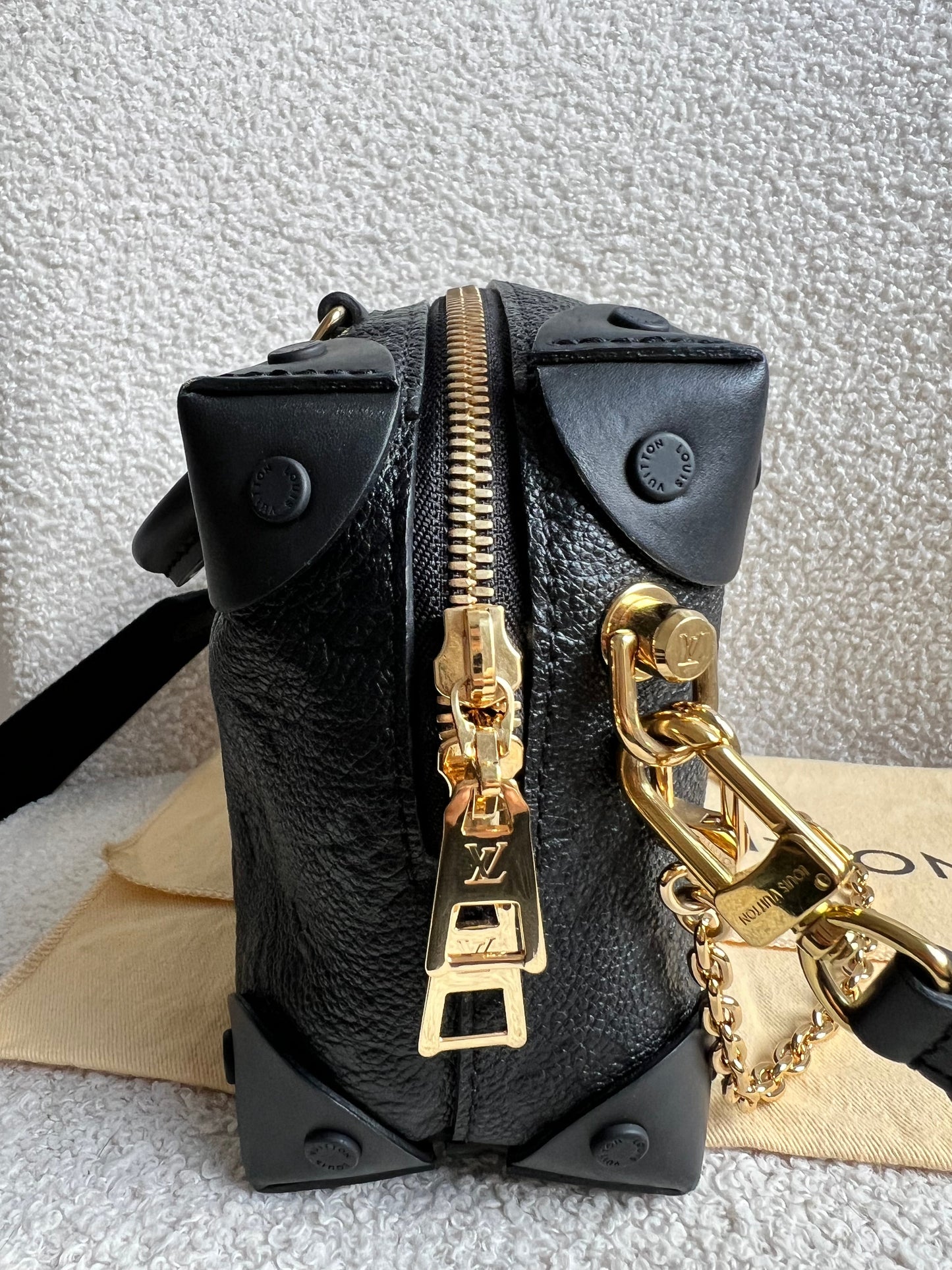 Louis Vuitton Black Empreinte Petite Malle Souple Bag (RRP £2420)