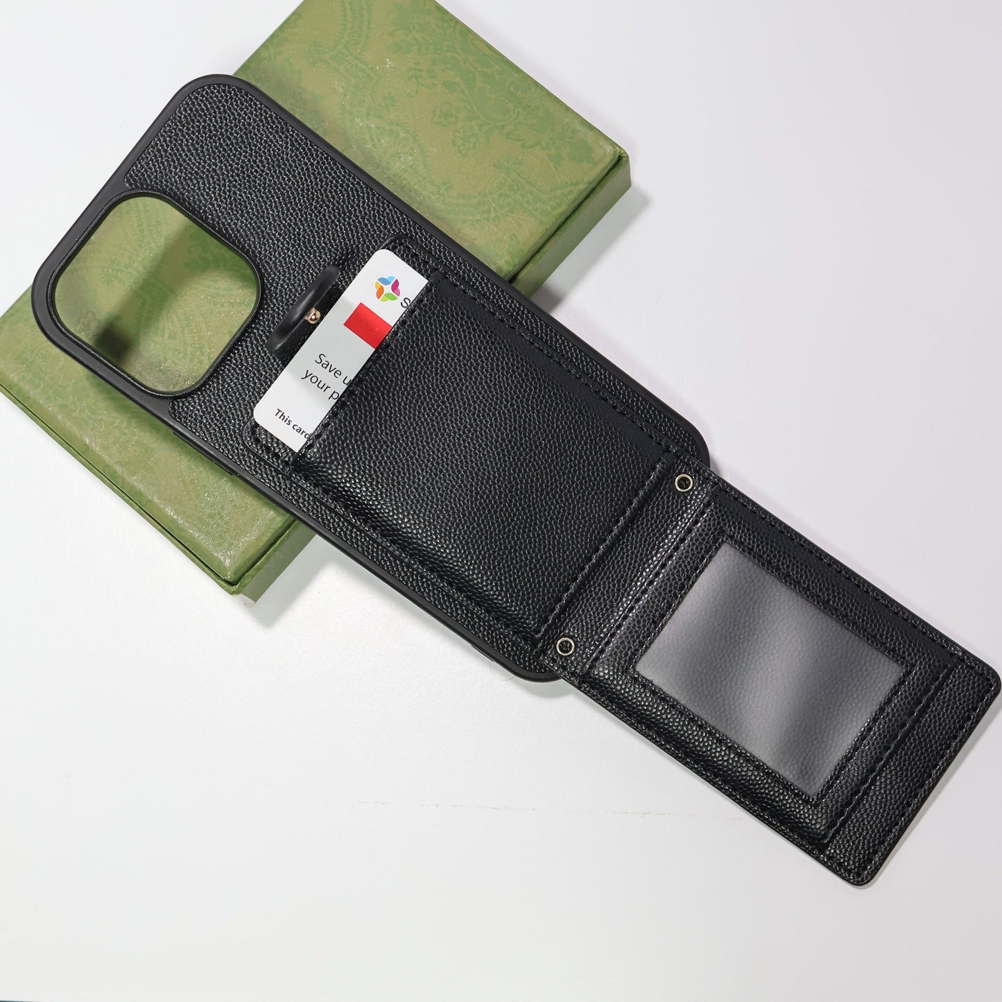 Leather Card Holder iPhone Case