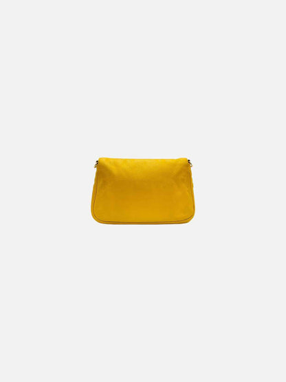 FENDI Fendista Yellow Multicolor Shoulder Bag