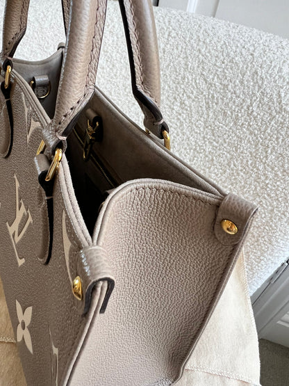 Louis Vuitton On the Go Bicolour PM Empreinte (RRP £2,520)