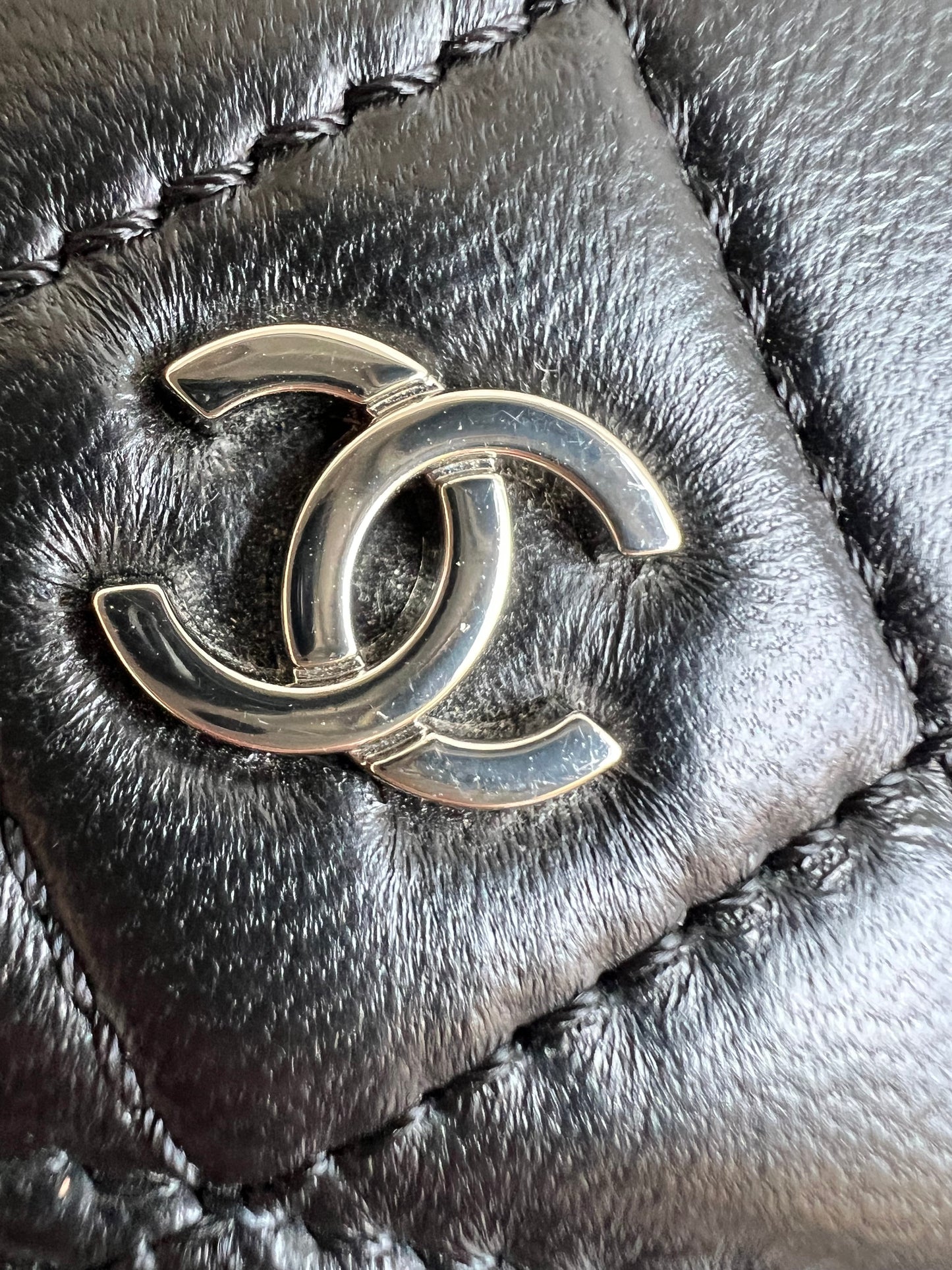 Chanel Wallet on Chain in Black Lambskin Silver Hardware (RRP £2,930)