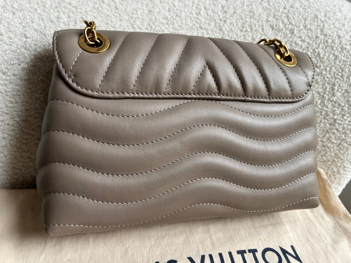 Louis Vuitton Taupe New Wave Chain Bag MM (RRP £2310)