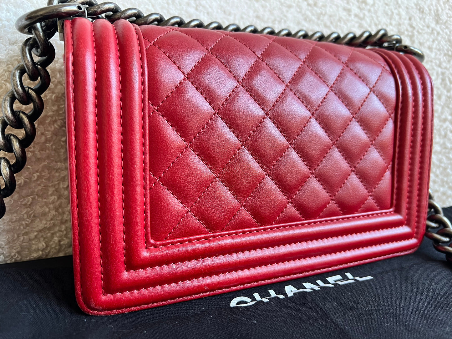 Chanel Small Red Boy Bag (RRP £5,390)