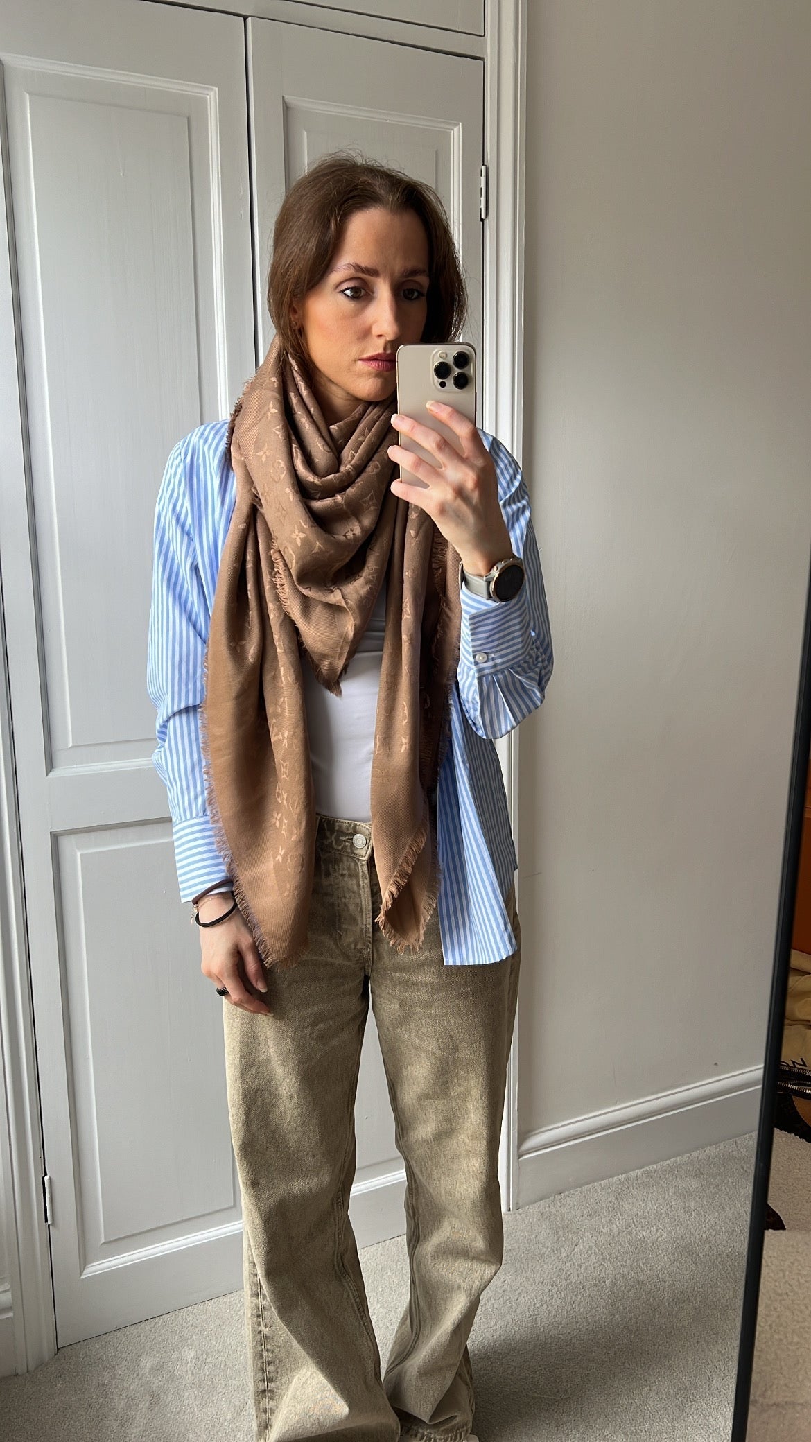 Louis Vuitton Red Monogram Shawl (RRP £475)