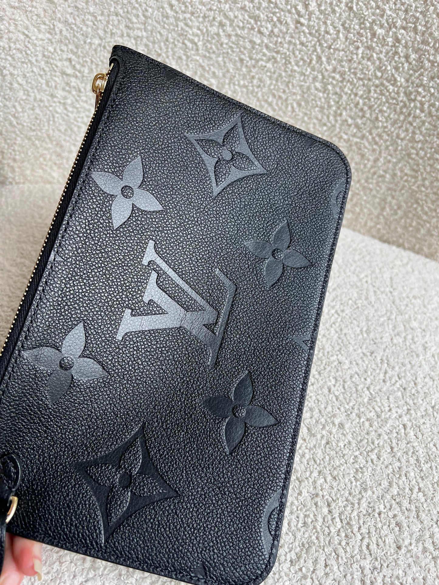 Louis Vuitton Pouch (from Neverfull) Black Empreinte