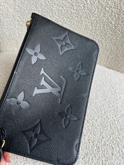 Louis Vuitton Pouch (from Neverfull) Black Empreinte