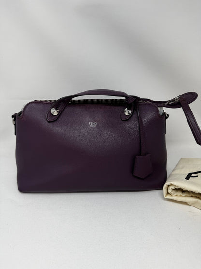 Fendi Aubergine Calfskin Leather Mini By the Way Bag BJ1-06