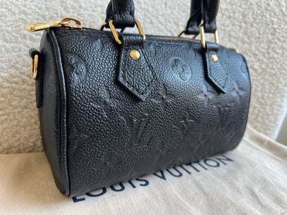 Louis Vuitton Speedy Nano Black Empreinte (RRP £1540)