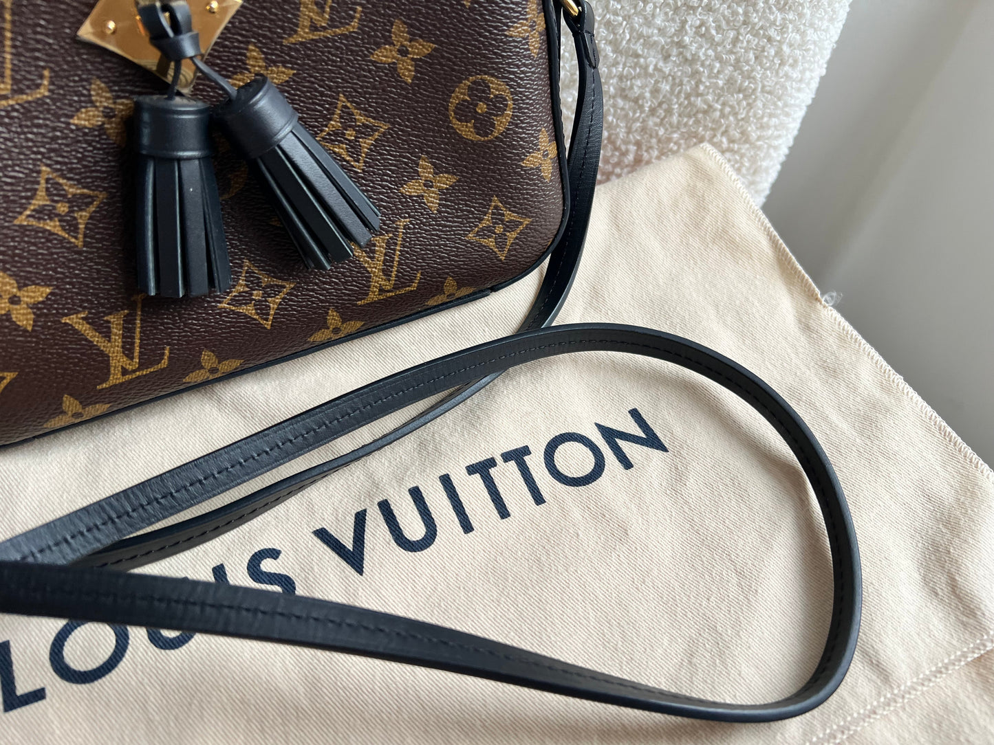 Louis Vuitton Saintonge Black and Monogram