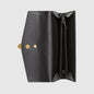 Gucci SyLouis Vuittonie Leather Continental Wallet Black