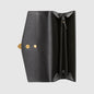 Gucci SyLouis Vuittonie Leather Zip Around Wallet Black