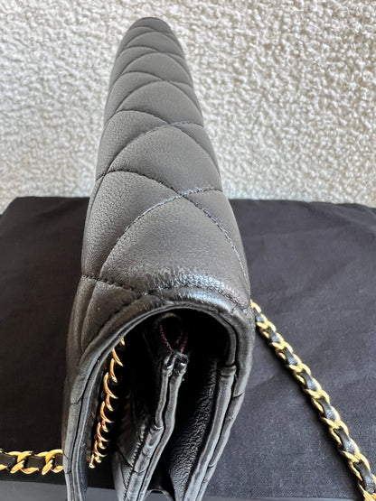 Chanel Wallet on Chain in Black Lambskin Gold Hardware (RRP £2,930)