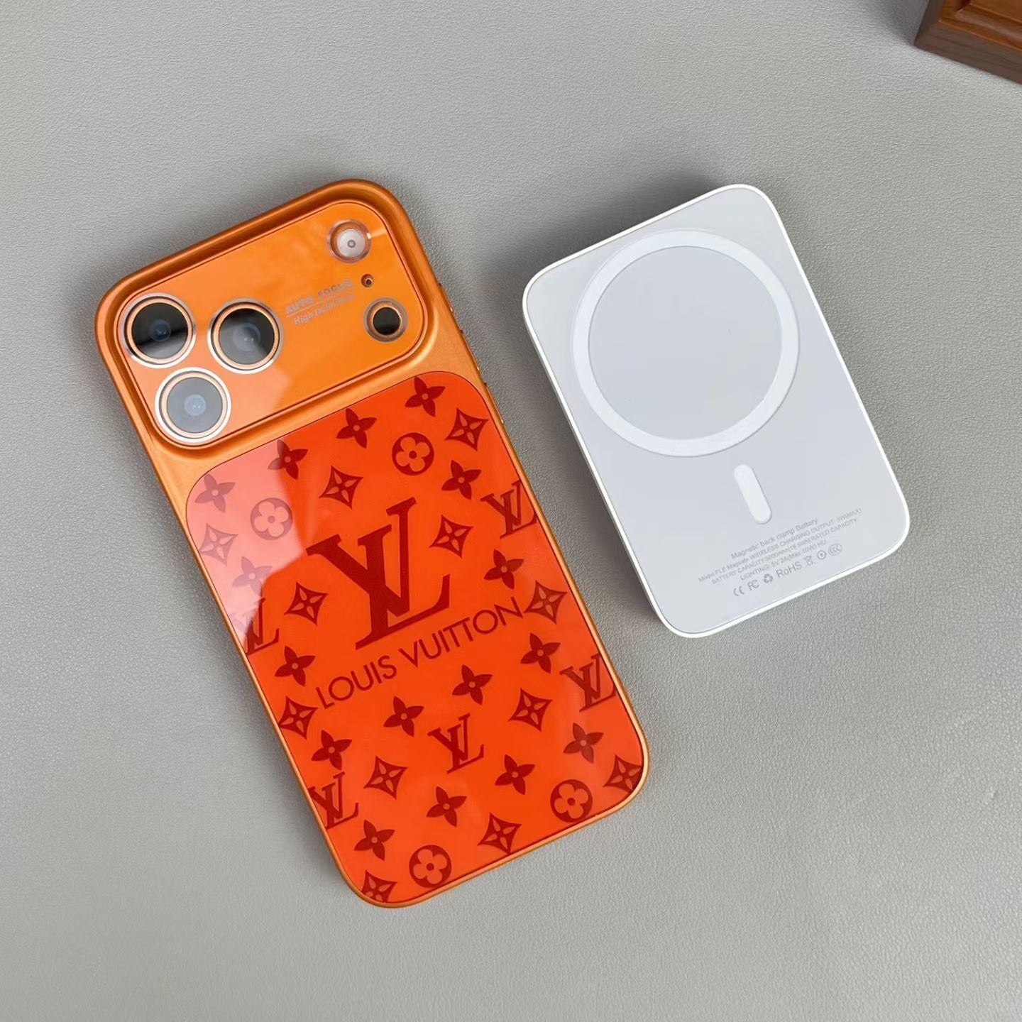 Gloss Monogram iPhone Case for 14-17/Pro/Pro Max