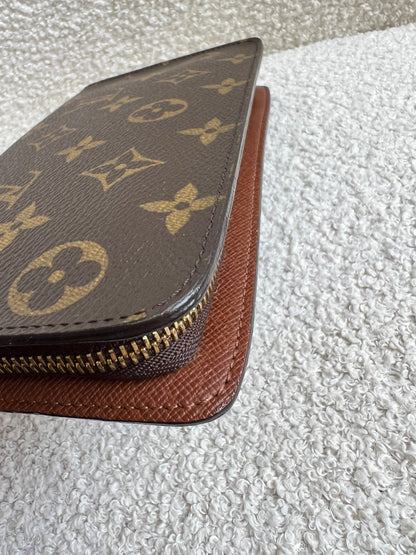 Louis Vuitton Porte Monnaie Zip Around Long Wallet in Monogram