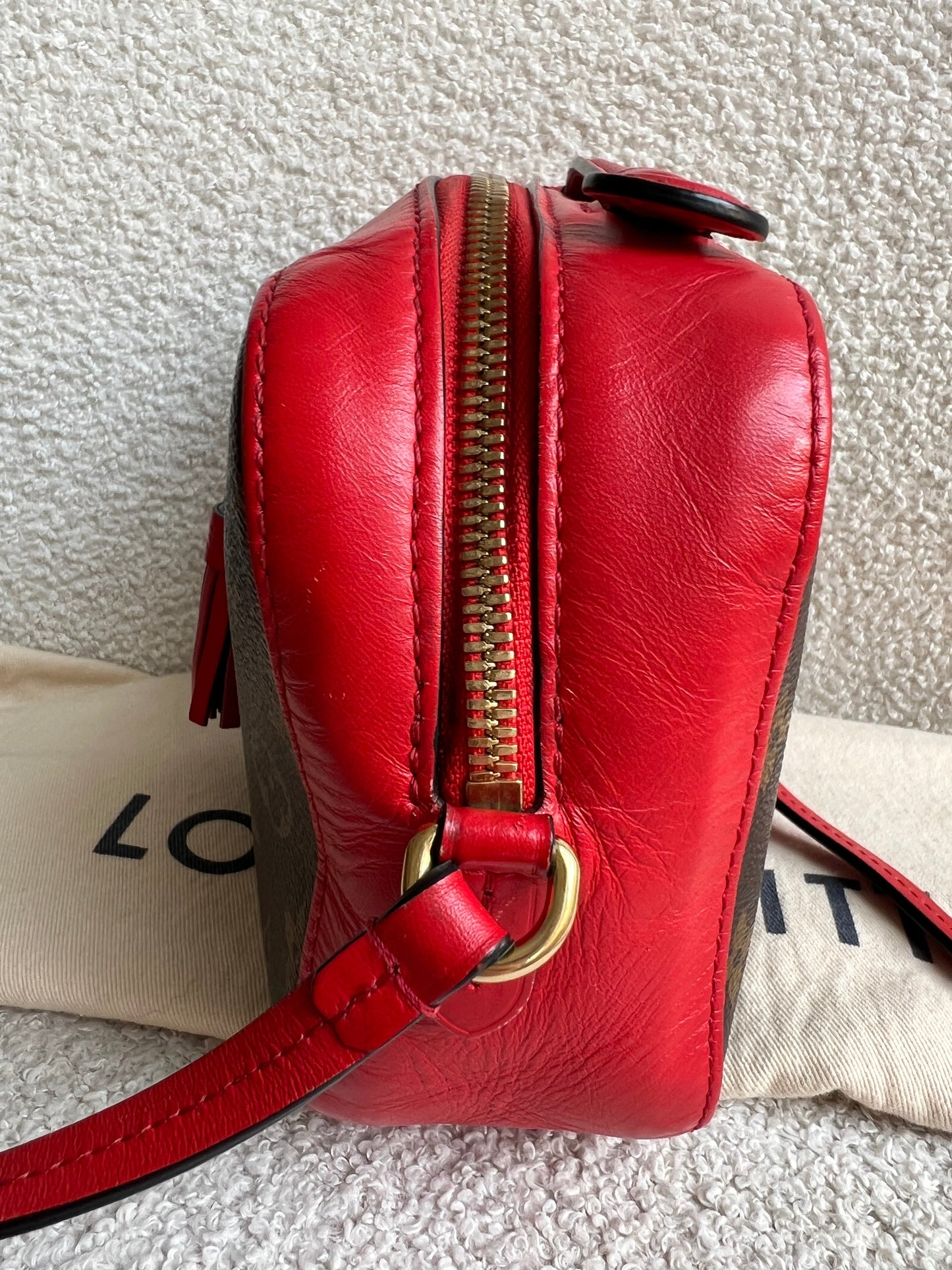 Louis Vuitton Saintonge Monogram Red
