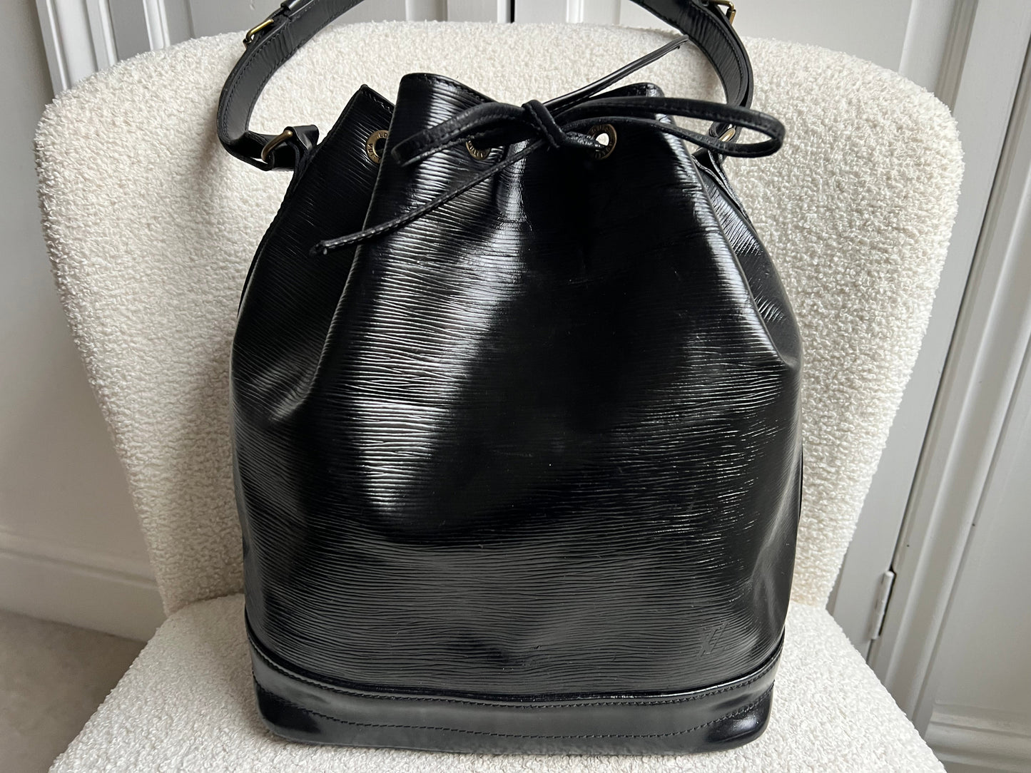 Louis Vuitton Black Epi Noe GM