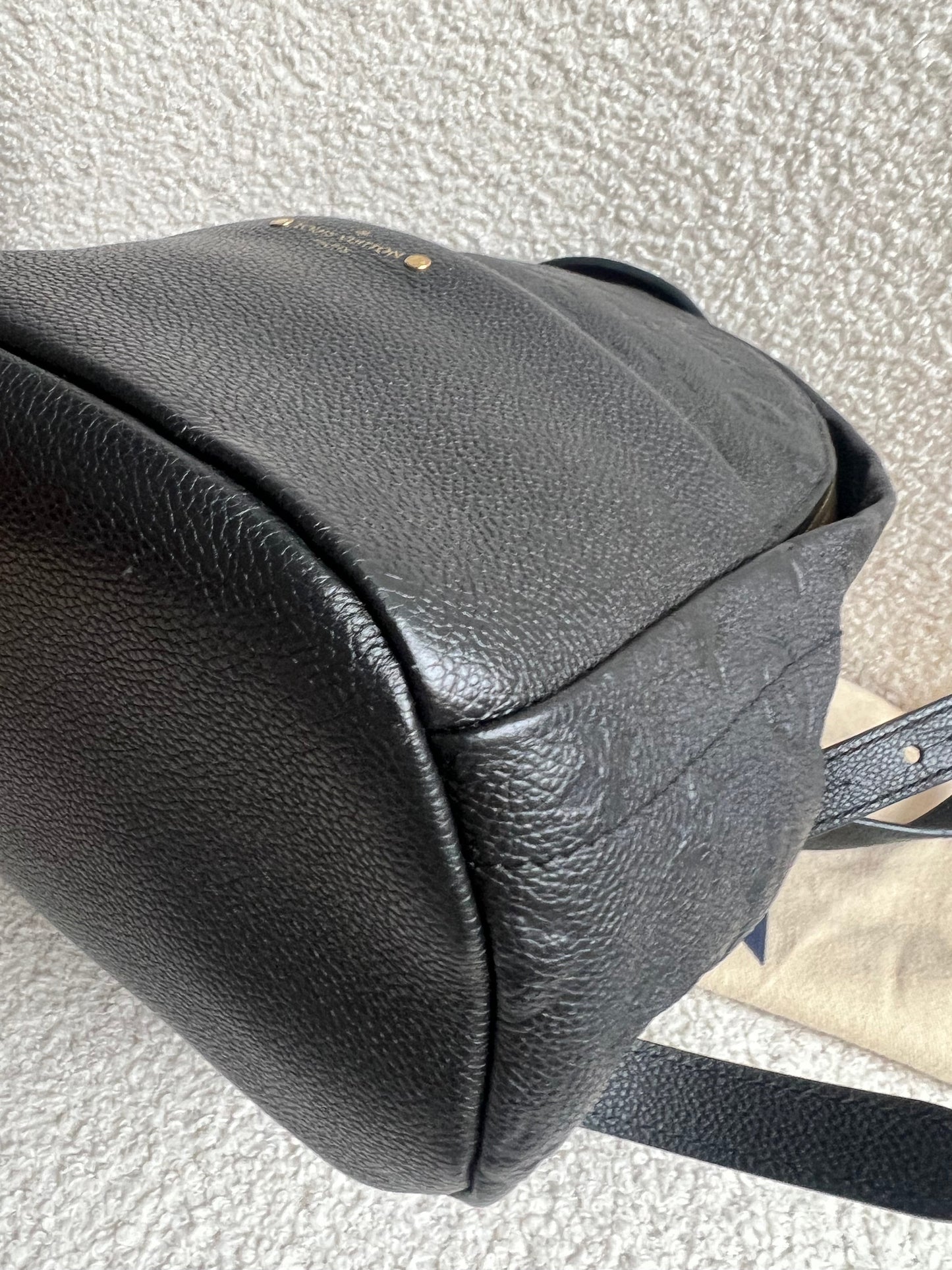 Louis Vuitton Sarbonne Backpack Black Empreinte