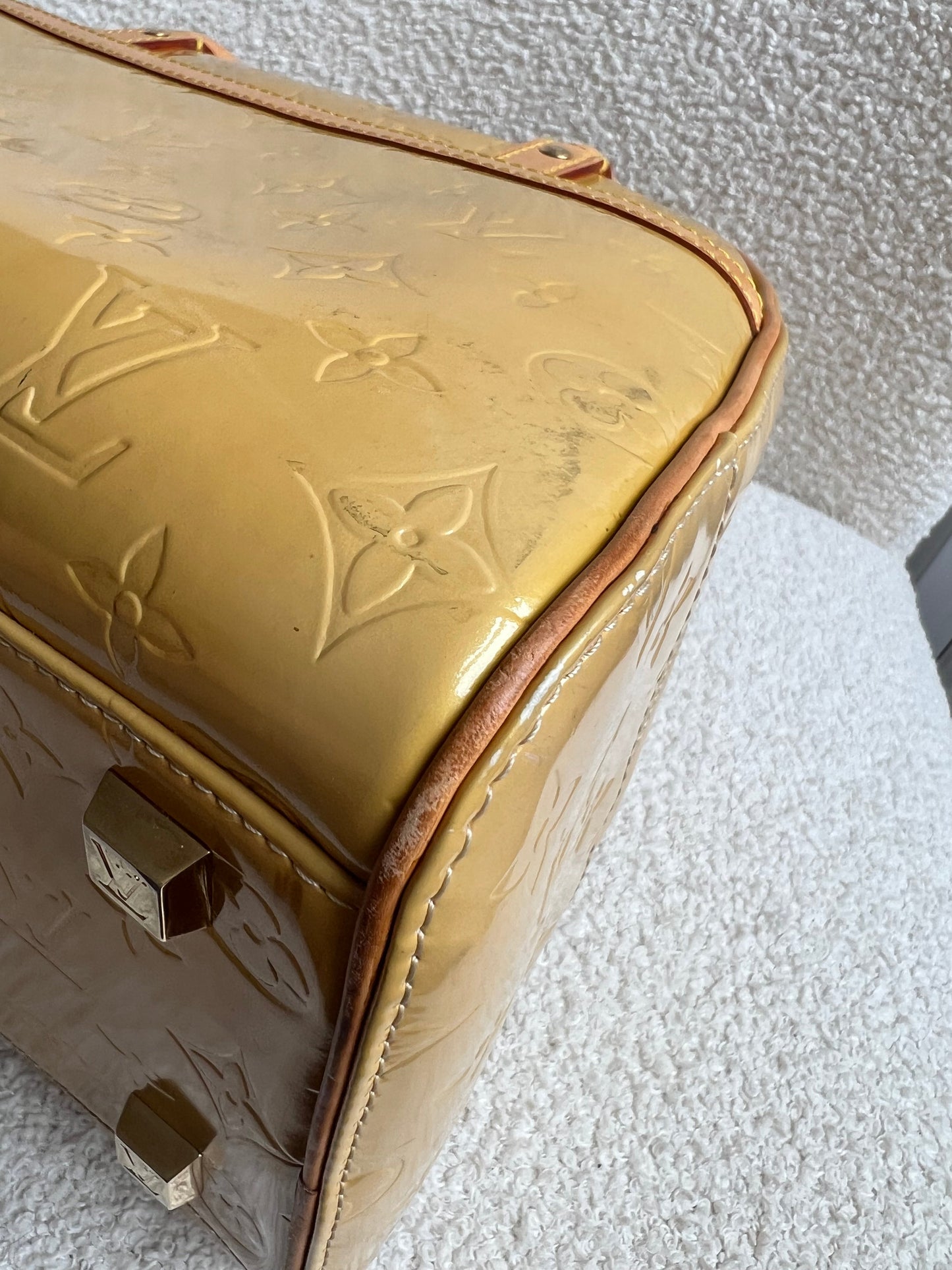 Louis Vuitton Tompkins Square Bag Pearl Monogram Vernis