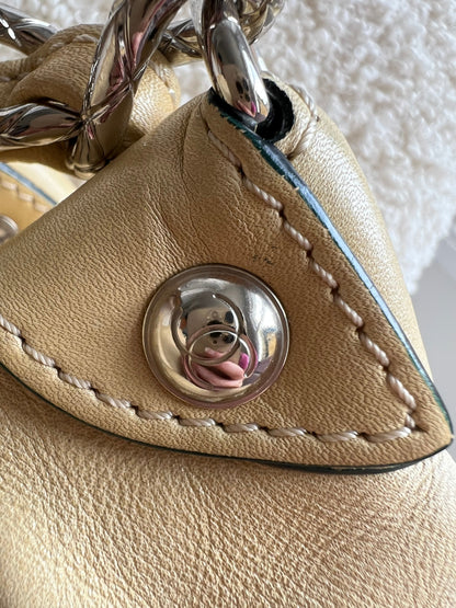 Chanel Beige Edgy Lambskin Large Hobo
