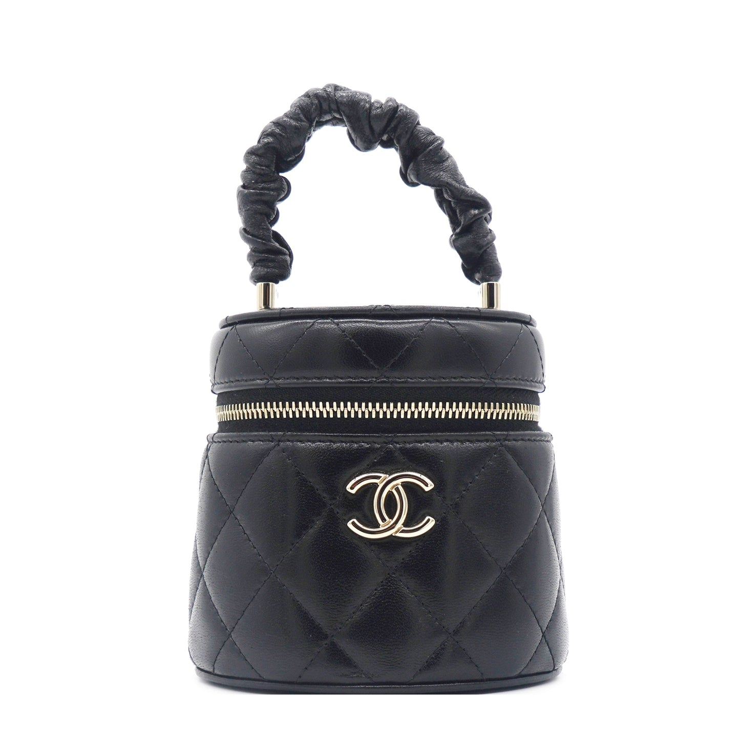 Chanel Black 22S Top Handle Mini Vanity Bag