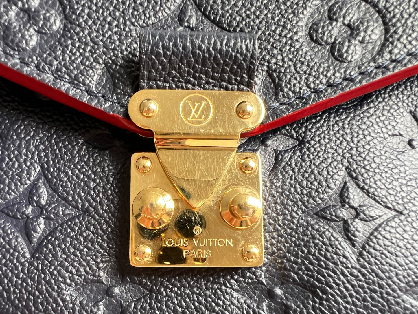 Louis Vuitton Pochette Metis Marine Rouge Empreinte (RRP £2,200)