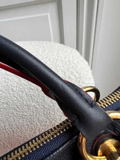 Louis Vuitton V Tote MM Navy Empreinte (RRP £2,390)