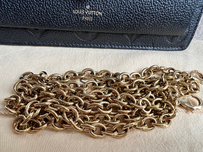 Louis Vuitton Black Empreinte Vavin Chain Wallet (RRP £1430)