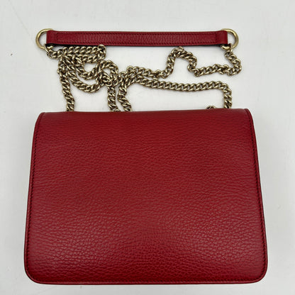 Gucci Interlocking Red Small Crossbody Chain Bag