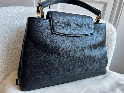 Louis Vuitton Capucines MM Black with Silver Hardware (RRP £4,350)
