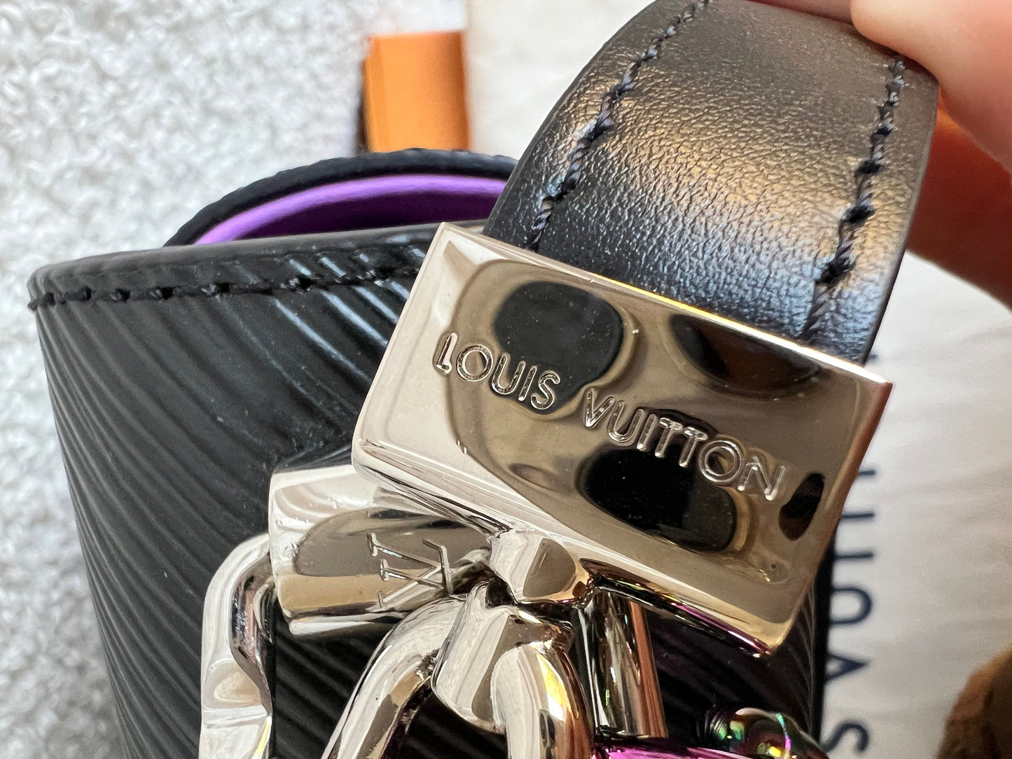 Louis Vuitton Black Triple Chain Twist MM Shoulder Bag (RRP £3550)