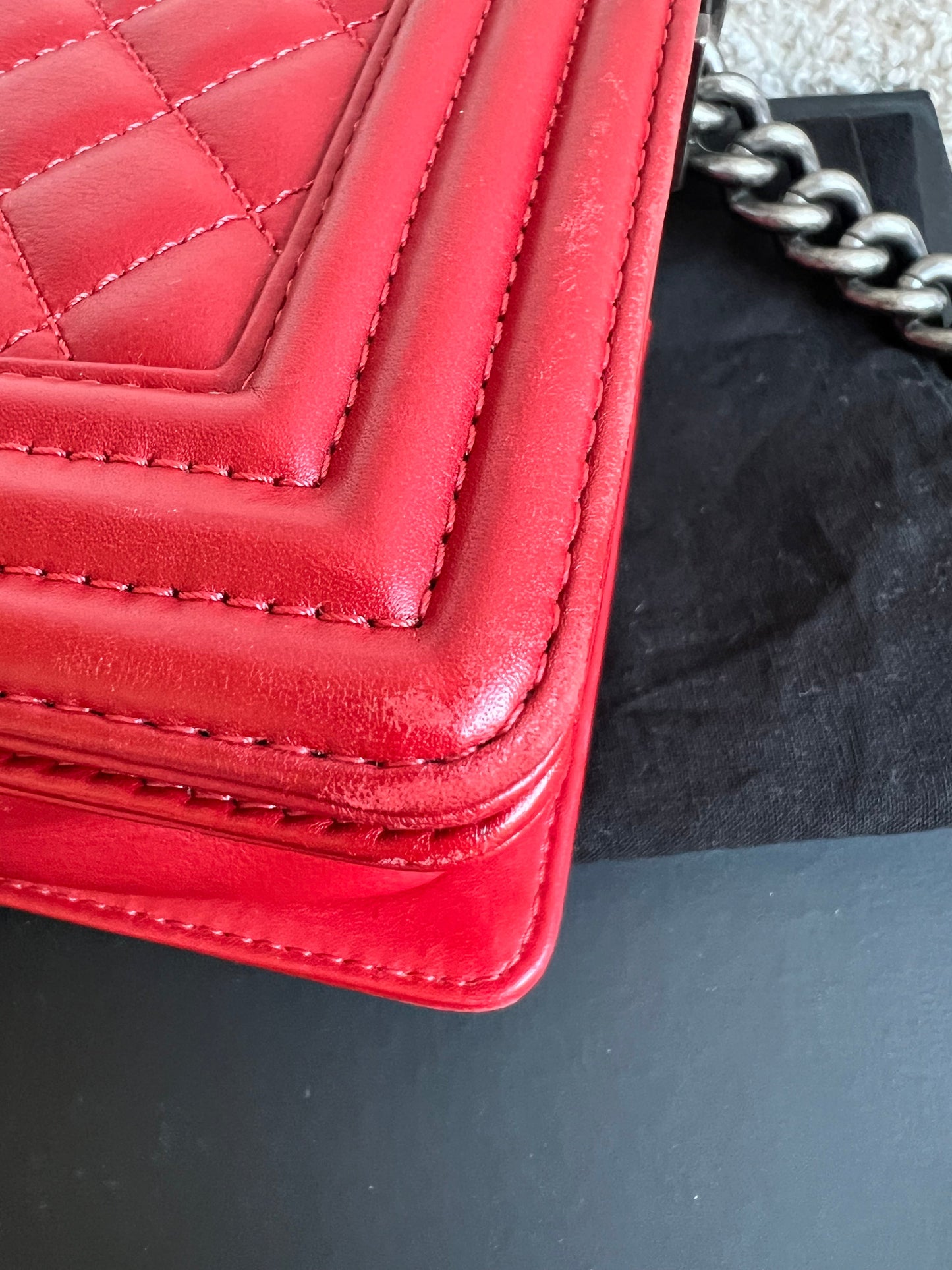 Chanel Small Red Boy Bag (RRP £5,390)