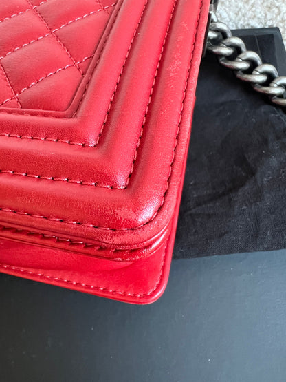 Chanel Small Red Boy Bag (RRP £5,390)