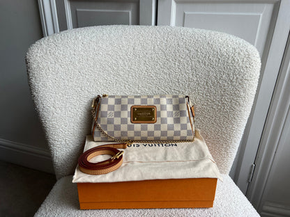 Louis Vuitton Eva Clutch Damier Azur