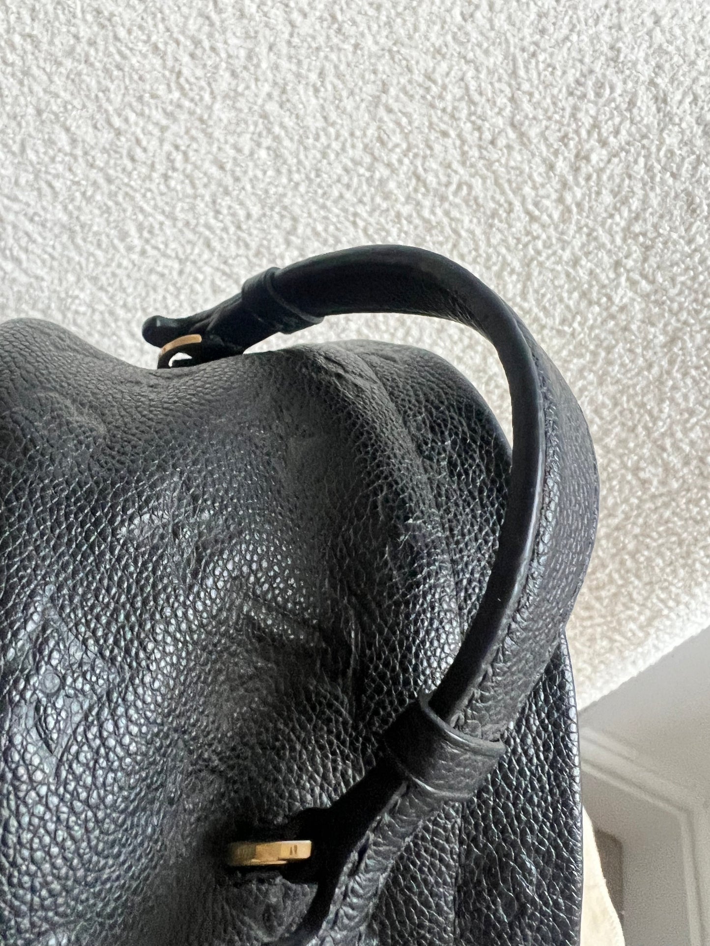 Louis Vuitton Sarbonne Backpack Black Empreinte