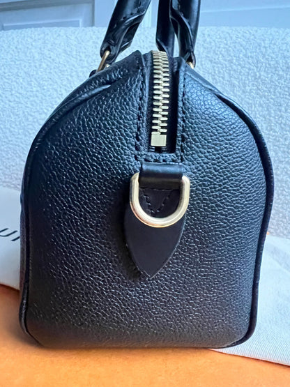 Louis Vuitton Speedy Black Empreinte Bandouliere 20 (RRP £1960)
