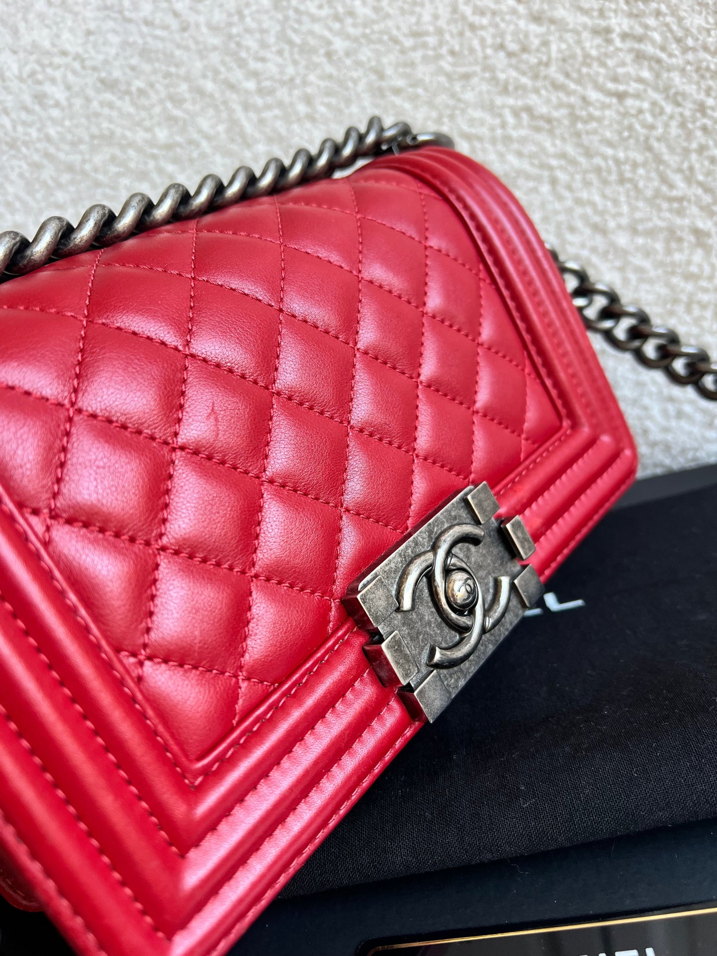 Chanel Small Red Boy Bag (RRP £5,390)