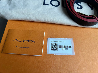 Louis Vuitton V Tote MM Navy Empreinte (RRP £2,390)