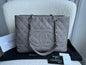 Chanel Grey Caviar Grand Shopper Tote (GST) Silver Hardware