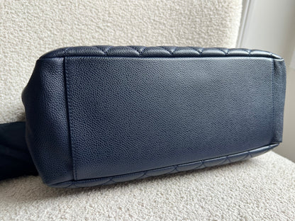 Chanel Navy Blue Caviar Grand Shopper Tote (GST)