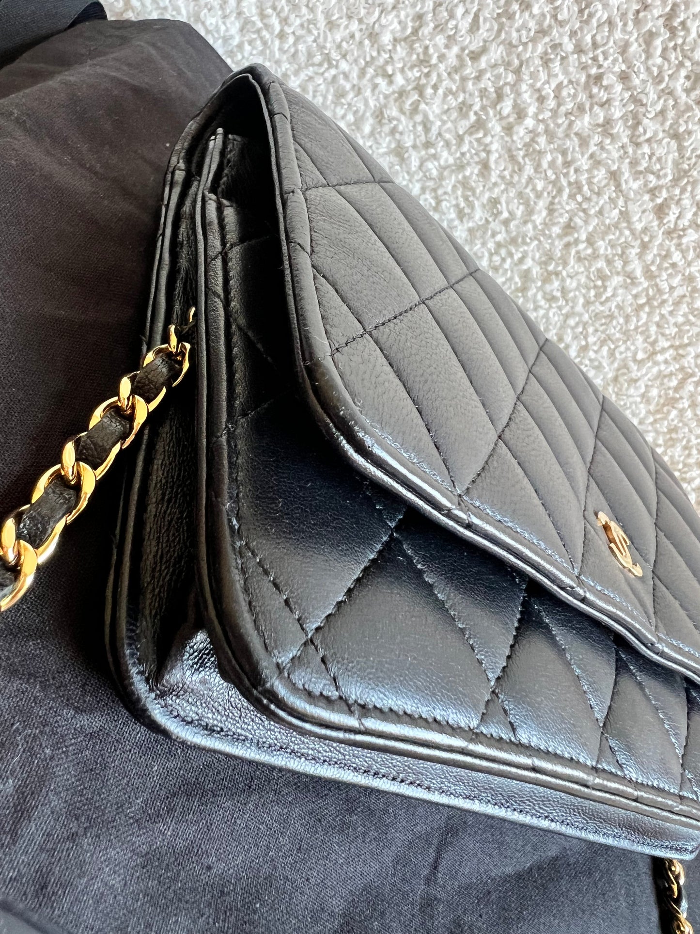 Chanel Wallet on Chain in Black Lambskin Gold Hardware (RRP £2,930)