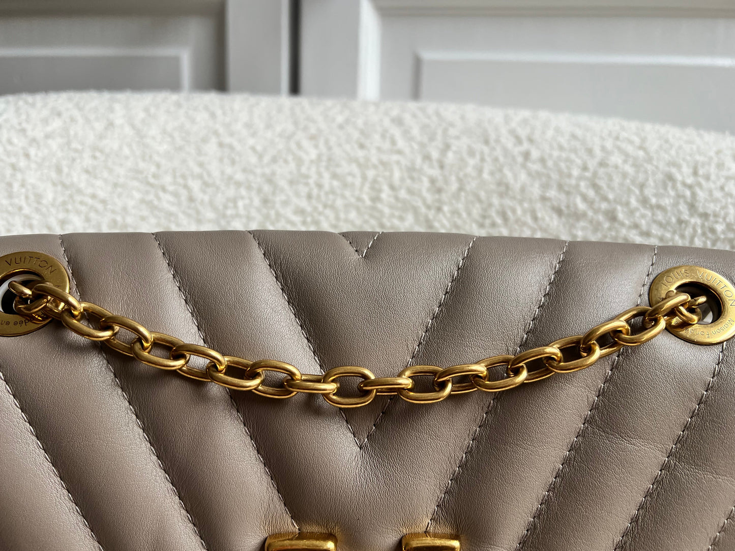 Louis Vuitton Taupe New Wave Chain Bag MM (RRP £2310)