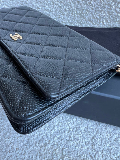 Chanel Black Caviar Wallet on Chain (RRP £2,930)