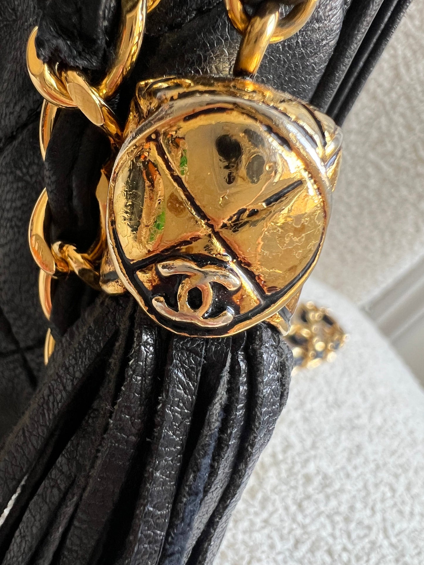Chanel Vintage Black Lambskin Camera Bag with 24k Gold Hardware