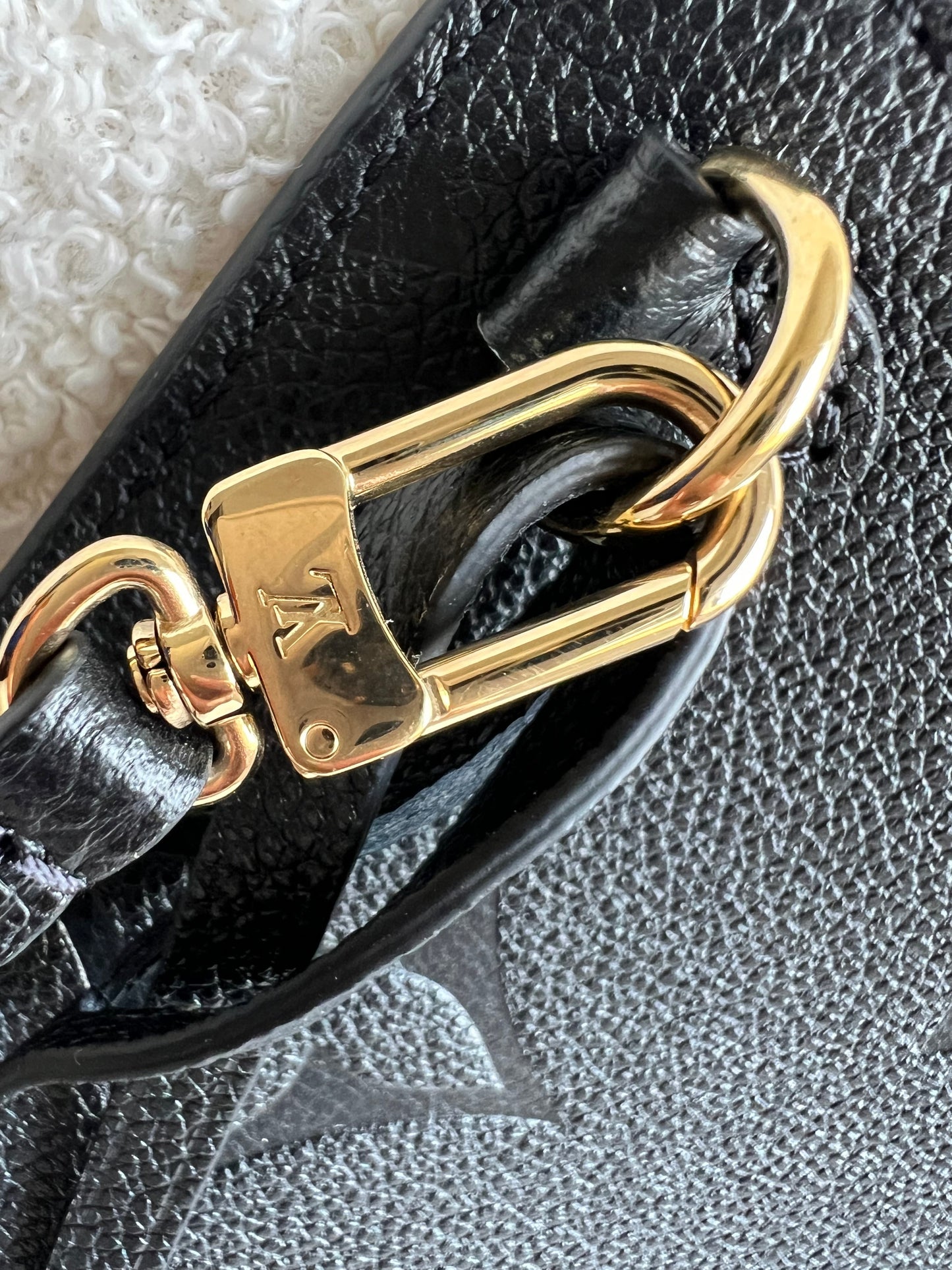 Louis Vuitton Pouch (from Neverfull) Black Empreinte