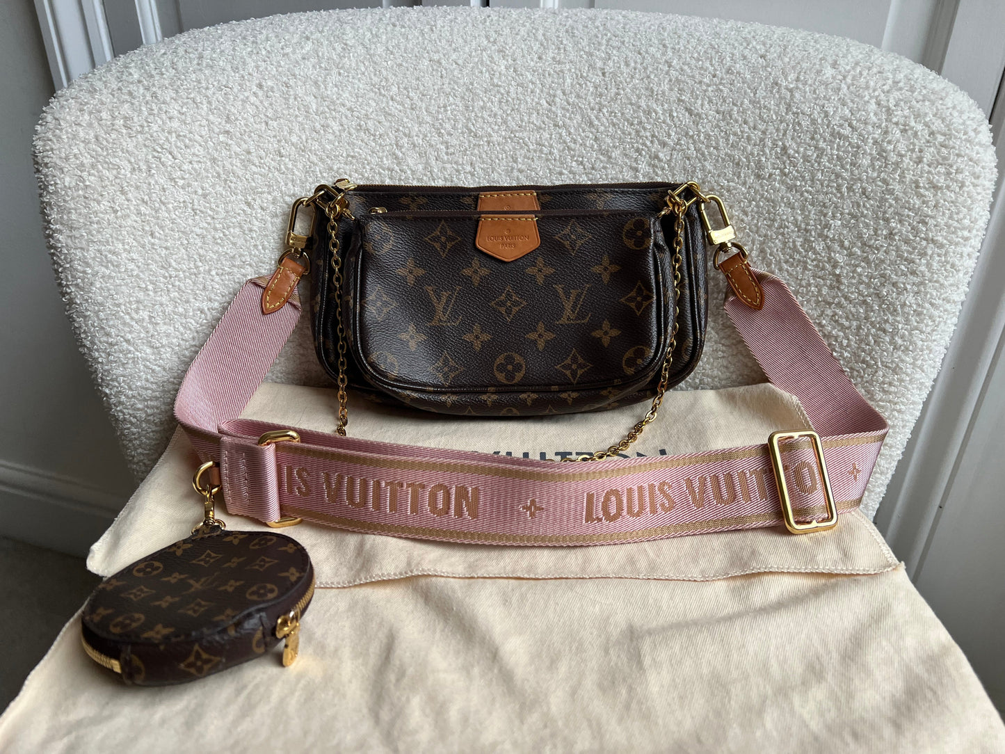 Louis Vuitton Multi Pochette Accessoires Rose Chiaro (RRP £2030)