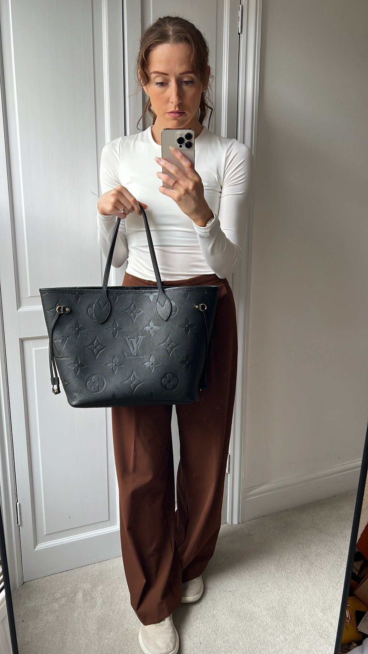 Louis Vuitton Neverfull MM Black Empreinte (RRP £1,970)