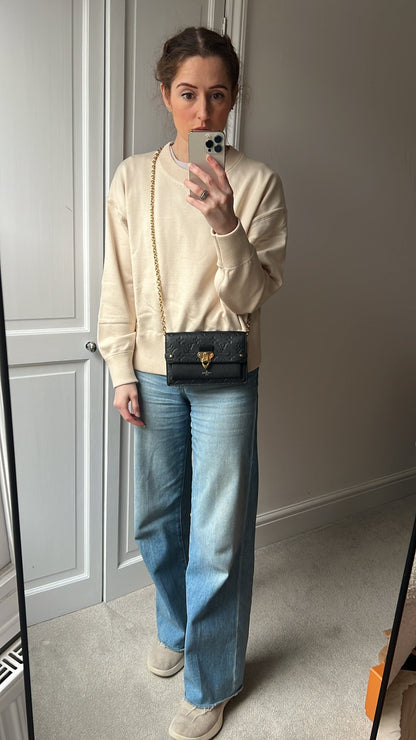 Louis Vuitton Black Empreinte Vavin Chain Wallet (RRP £1430)